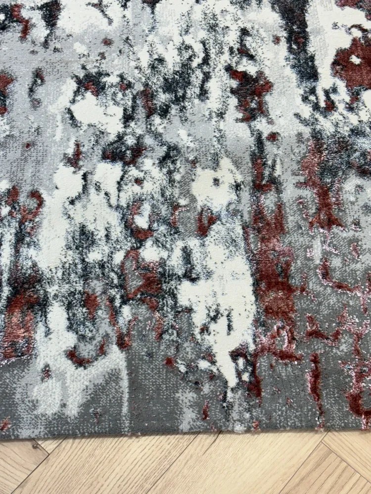 Sunset szürke-rózsaszín design szőnyeg 80x250