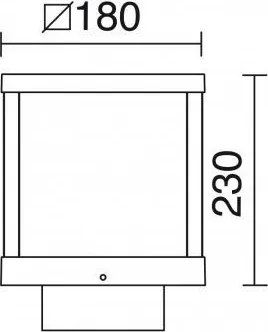 NOVOLUX 791A-L0112A-04 ARLEN Klasszikus Kültéri Fali Lámpa Antracit LED IP54