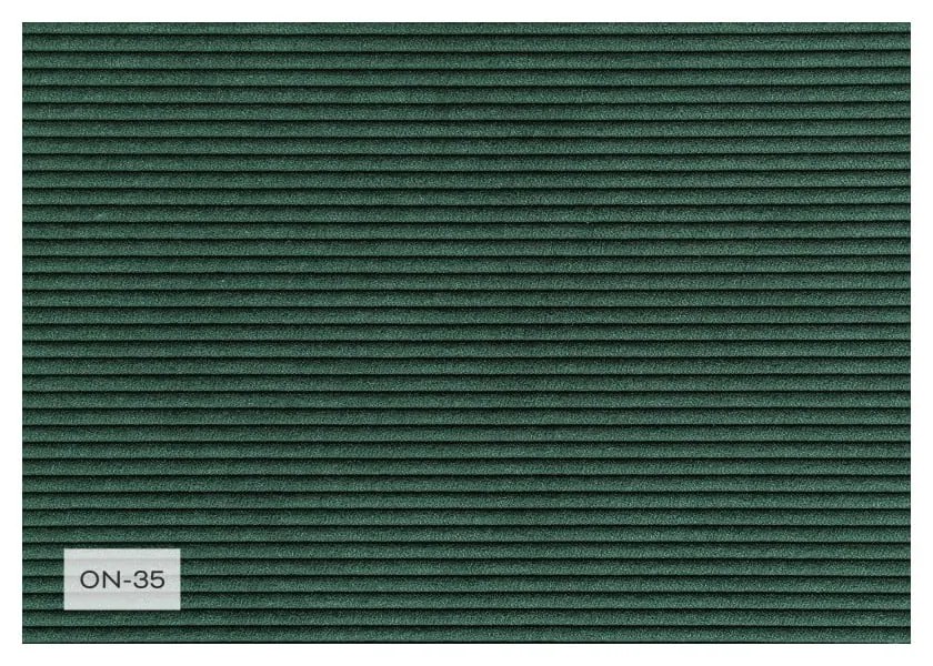 Zöld kordbársony kinyitható sarokkanapé (variálható) Lazy Lukka – Miuform