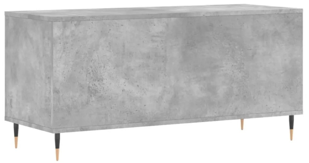 betonszürke szerelt fa hanglemezszekrény 100 x 38 x 48 cm