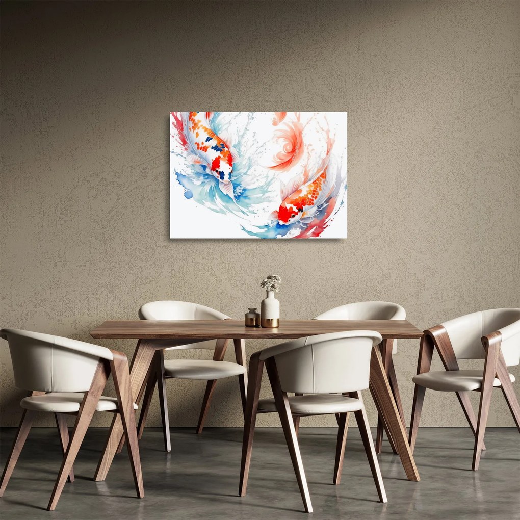 Üveg kép - Halak (70x50 cm)
