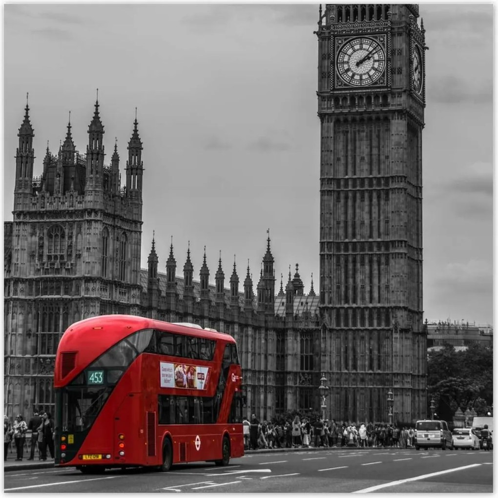 Poszterek 140x140 London Piros busz