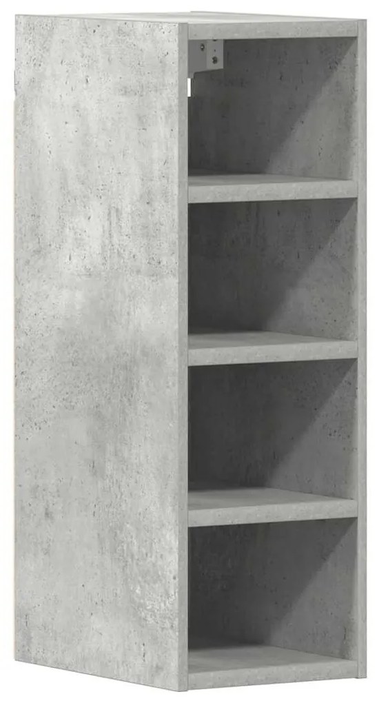 betonszürke szerelt fa függő szekrény 20x29,5x60 cm