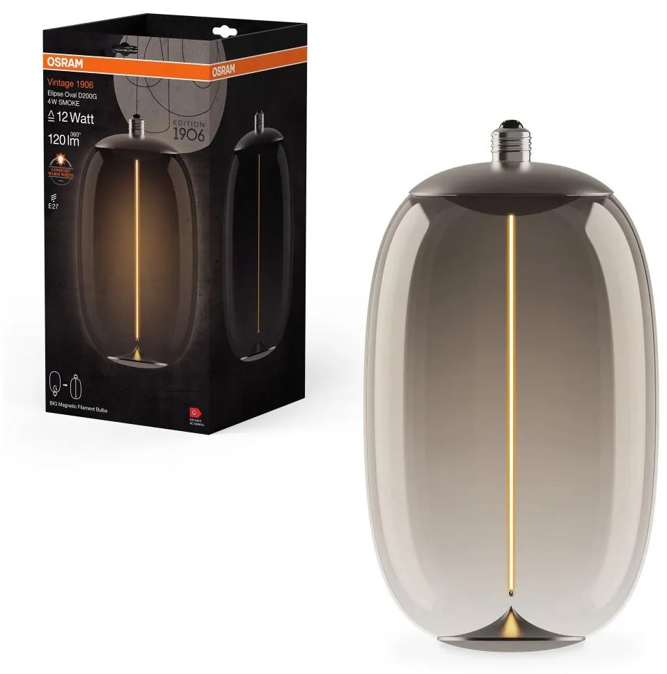 Osram LED Izzó VINTAGE FILAMENT E27/4W/230V 2700K füstszínű - Osram P227549