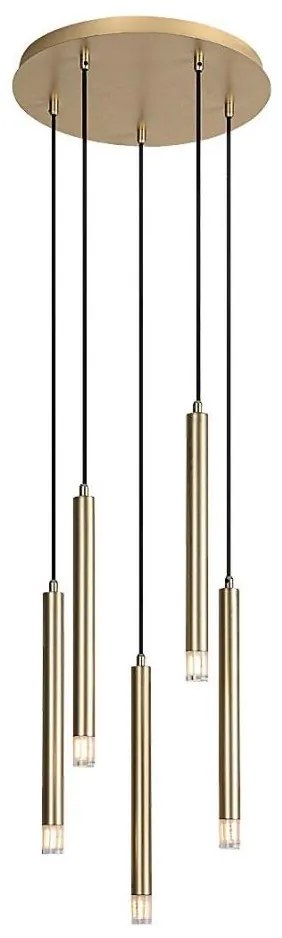 Rabalux Rabalux 72361 - Csillár zsinóron RAMIRA 5xG9/5W/230V arany RL72361