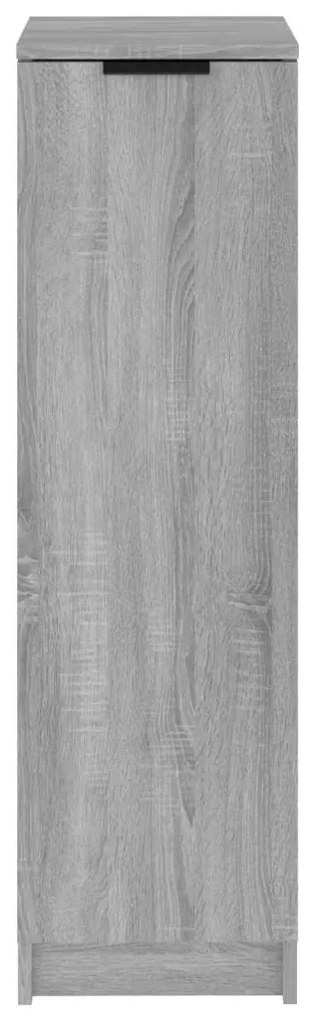 szürke sonoma színű szerelt fa cipősszekrény 30 x 35 x 100 cm