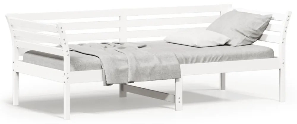 kanapéágy ágy matrac fehér 100x200 cm tömör fa fenyőfa