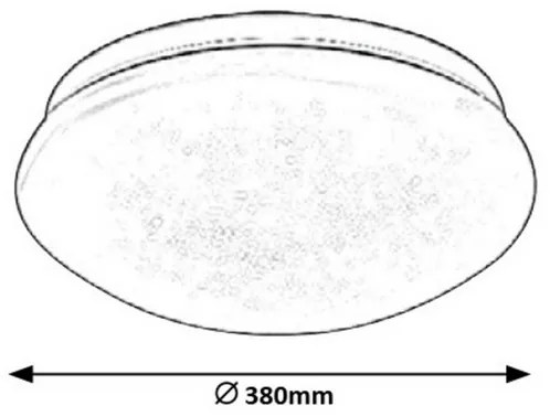Rabalux 3938 - LED Mennyezeti lámpa LUCAS LED/24W/230V 380mm