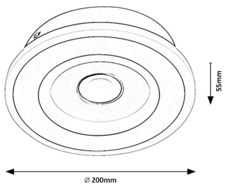 Rabalux 6959 - LED mennyezeti lámpatest TANELI LED/20W/230V 3000/4000/6000K