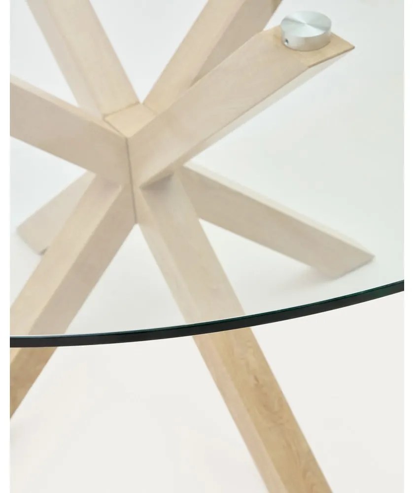 Kerek étkezőasztal üveg asztallappal ø 150 cm Argo – Kave Home