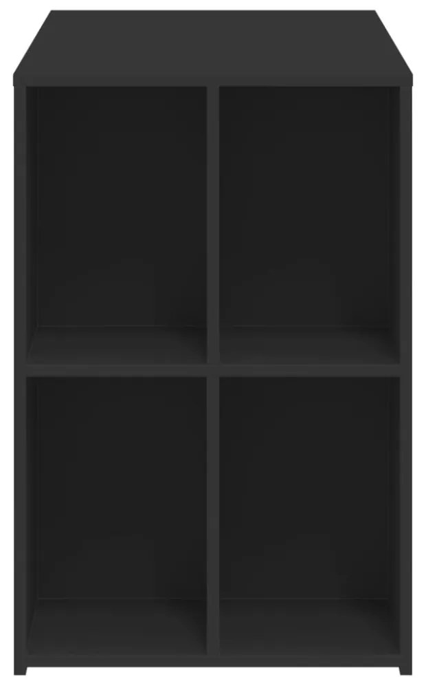fekete szerelt fa íróasztal 102x50x75 cm