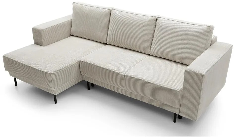 Sarokkanapé Rodriguez mini (B) (bézs szürke + fekete). 1099129