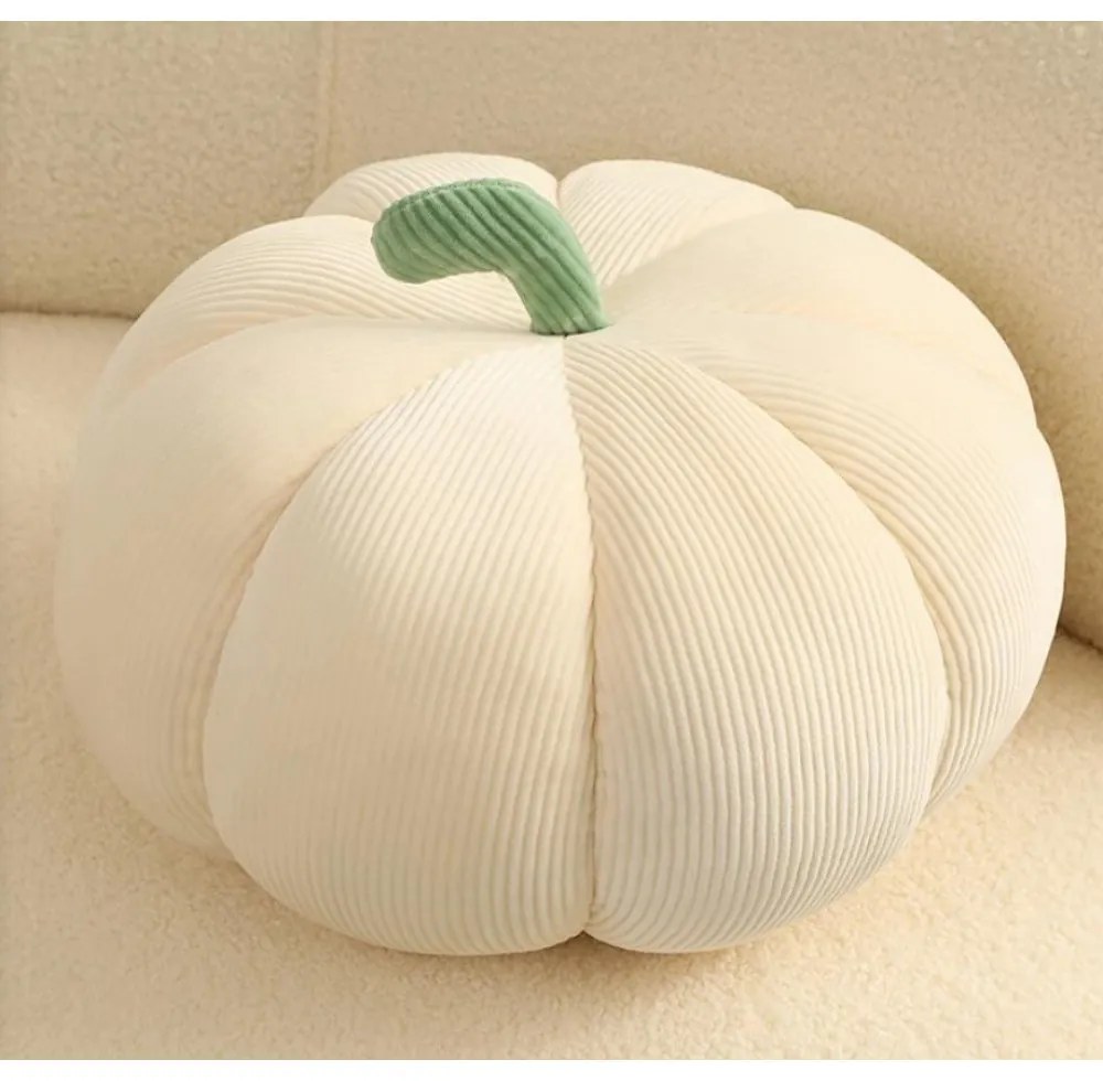 PUMPKIN sütőtök formájú ülőpárna 55 cm, krémszínű