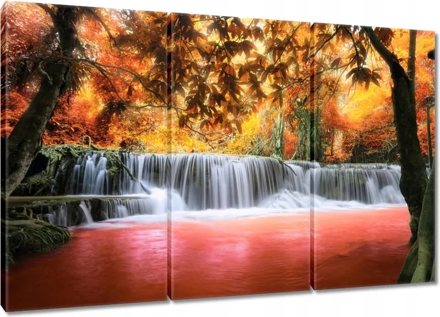 Vászonkép 120x80 Narancssárga vízesés