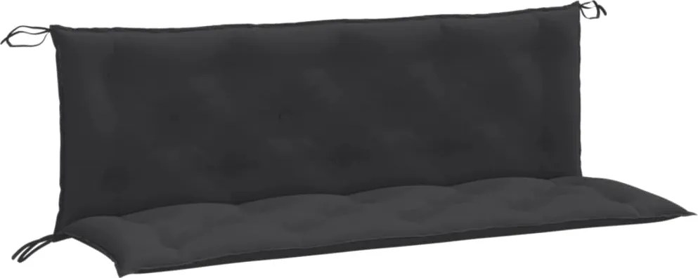 vidaXL 2 db melange antracitszürke szövet kerti padpárna 150x50x7 cm