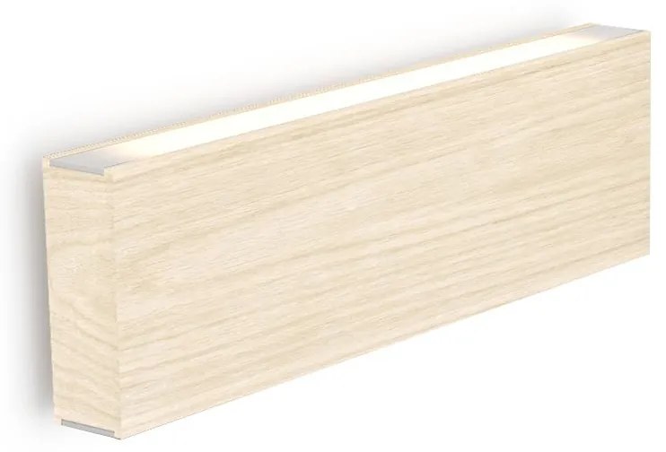 Fali lámpa LED120, beépített meghajtó, dimmer nélkül, több lehetőség - TUNTO Modell: 400 mm natúr tölgy, közvetlen és közvetett fény