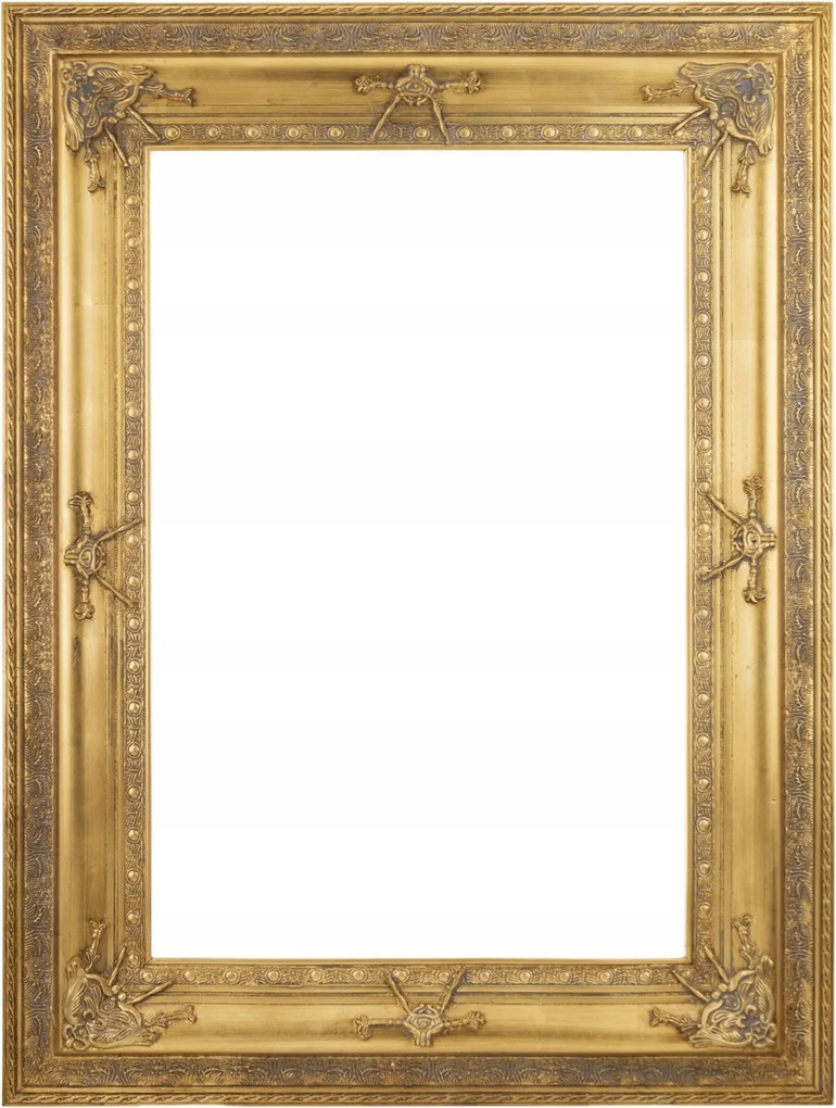 Antik arany keret dekoratív díszekkel 120x90 cm