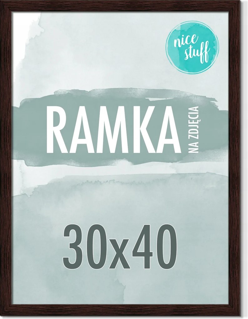 Képkeret 30x40 Képkeret 40x30 sötétbarna barna