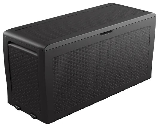 KETER SAMOA MŰRATTAN KERTI TÁROLÓ 270L SZÜRKE KÜLTÉRI 117X45X57CM