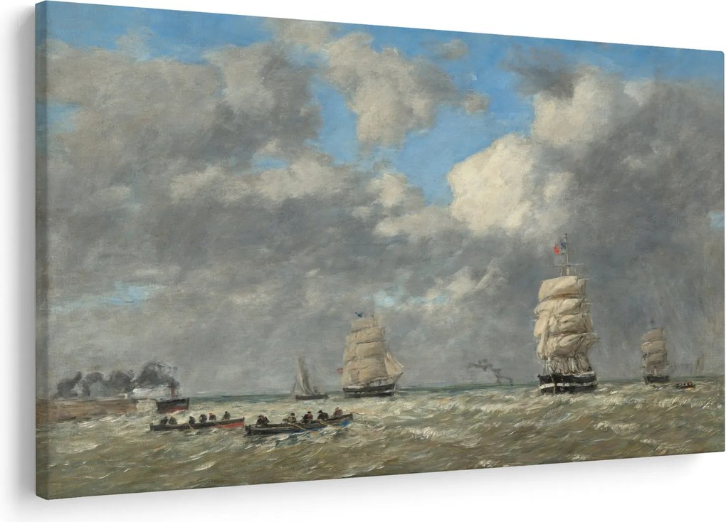 Kép - Eugène Boudin, Le Havre, reprodukciók (90x60 cm)