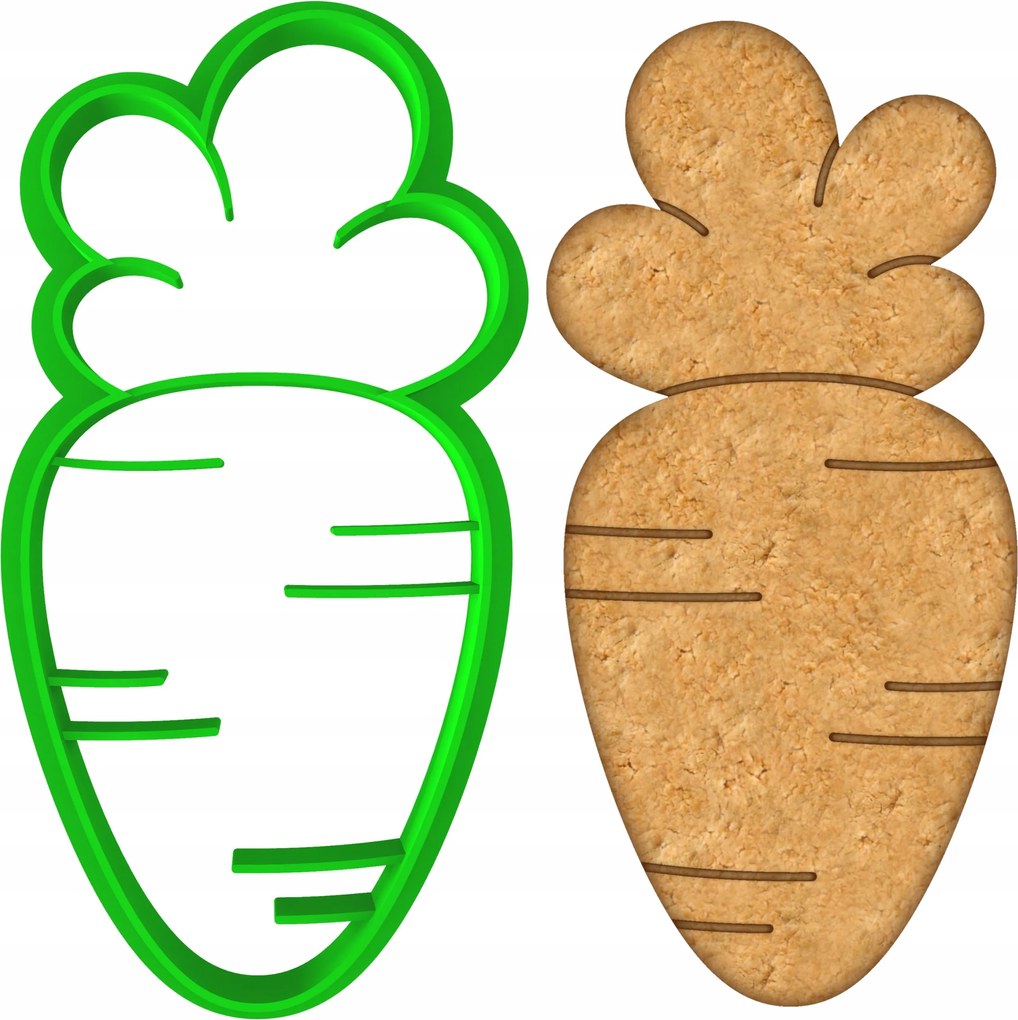 Húsvéti Forma Mézeskalács lyukasztó Húsvéti sárgarépa 9cm