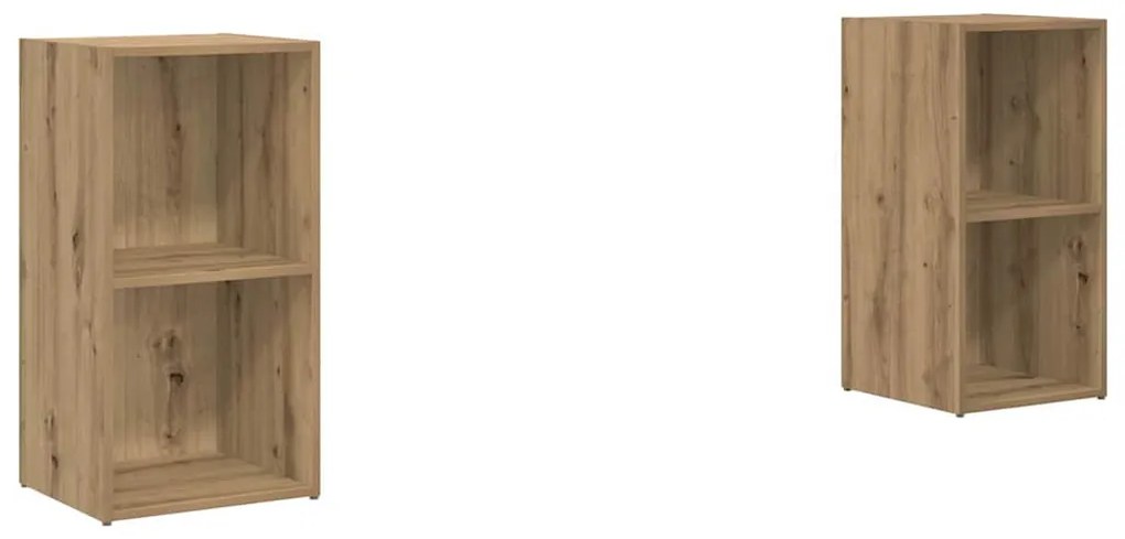 TV szekrény garnitúra 2 pcs kézműves tölgy 72 x 35 x 36.5 cm