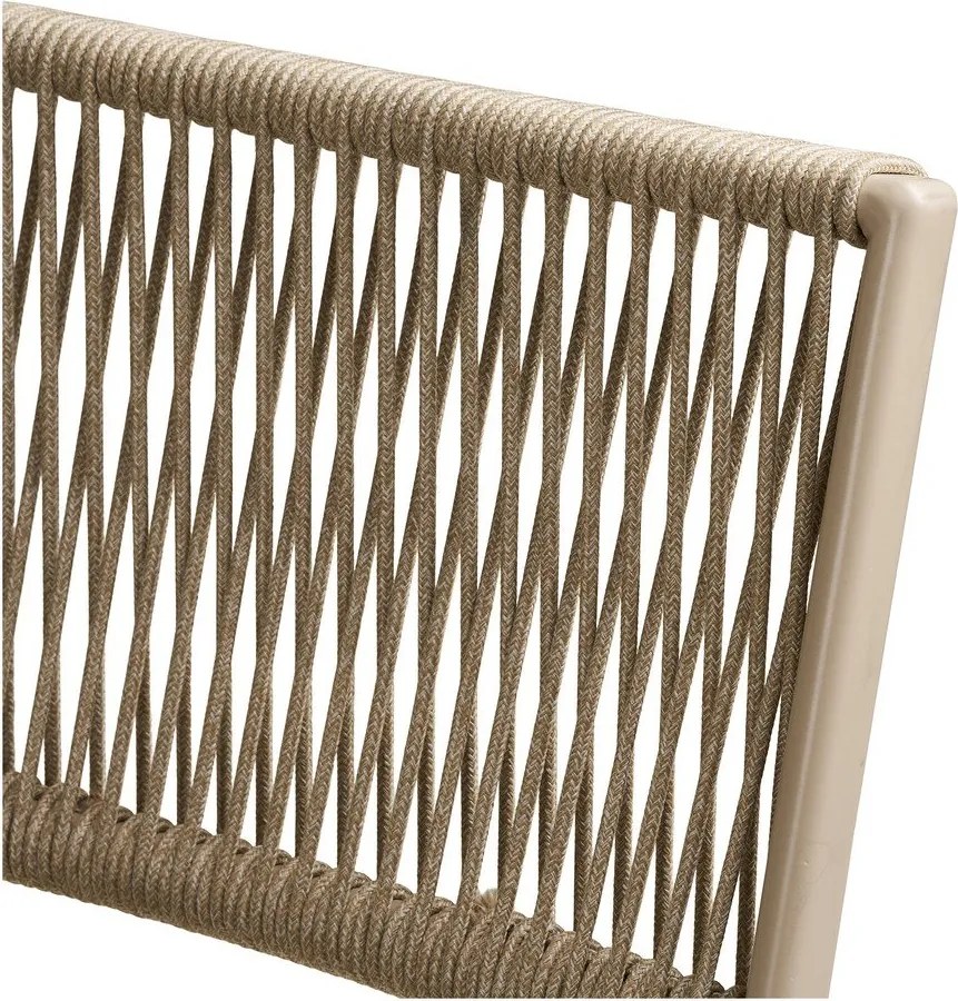 Bézs fém kétszemélyes kerti étkezőgarnitúra Arcas – House Nordic