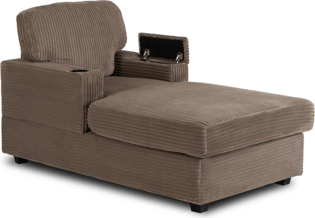 Pihenőfotel bézs színben, kordbársony kárpittal NEO