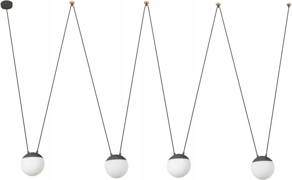 Faro Mine Pc Space függeszték 4xE27, sötétszürke, változtatható rögzítés