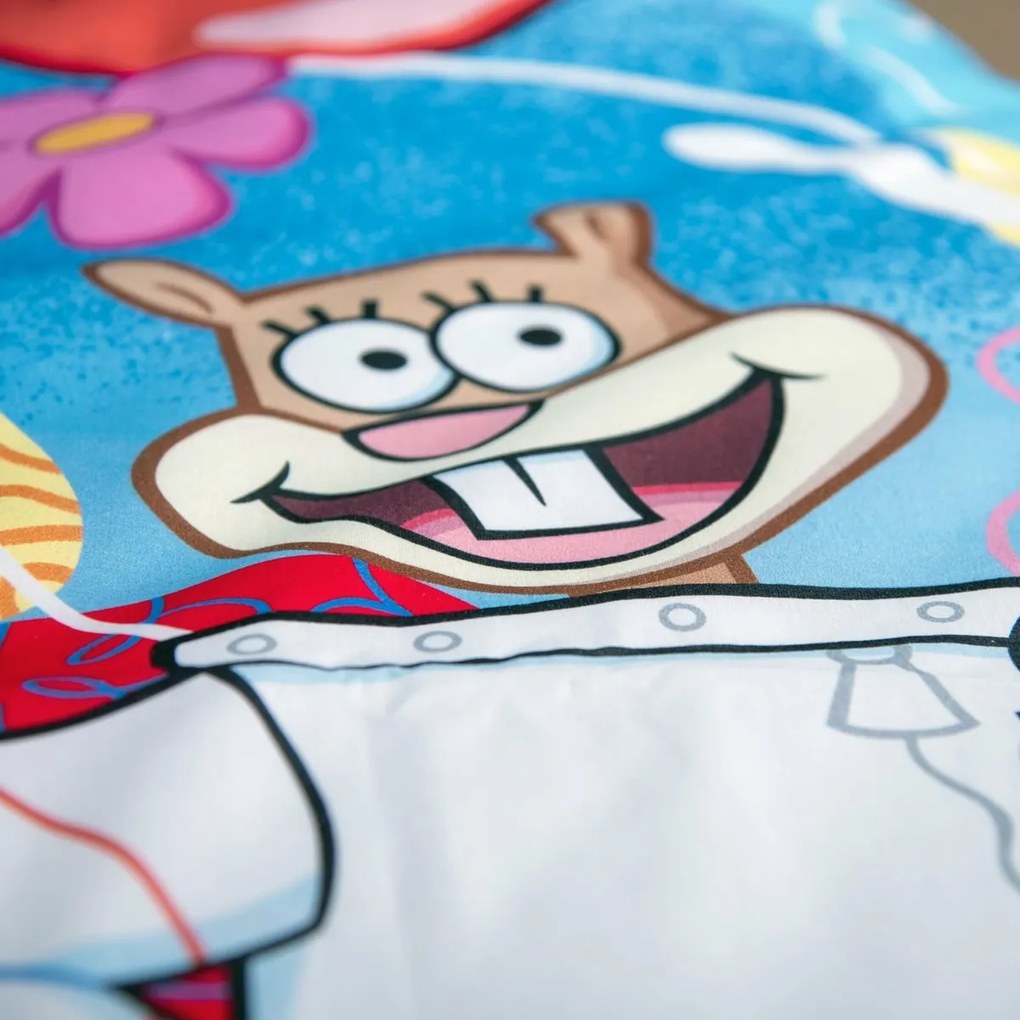 Herding Pamut ágynemű Spongebob , 135 x 200 cm, 80x 80 cm