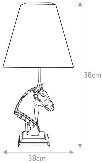 Elstead DL-ECLIPSE-TL - Asztali lámpa ECLIPSE 1xE27/40W/230V