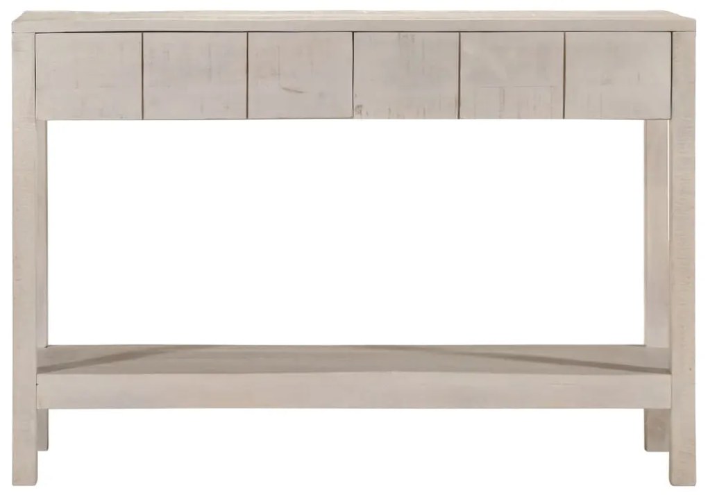 fehér tömör mangófa tálalóasztal 110 x 35 x 75 cm