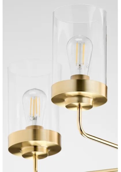 Jupiter 2088 - Rúdos csillár RAMIREZ 5xE27/15W/230V arany/fekete