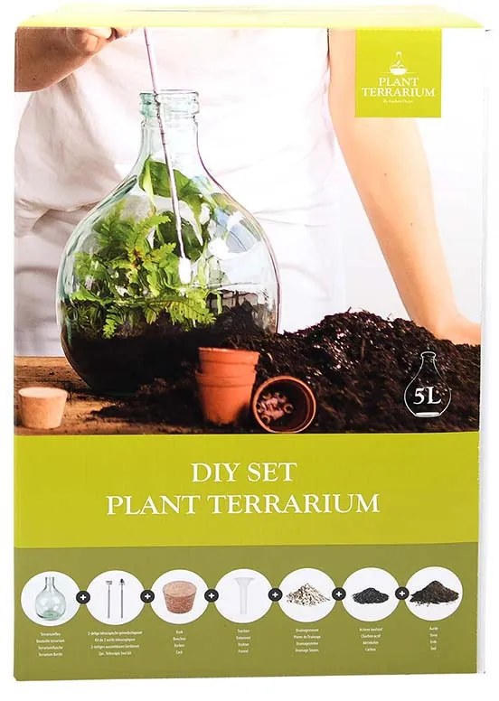 Csináld magad florárium szett, 5 literes