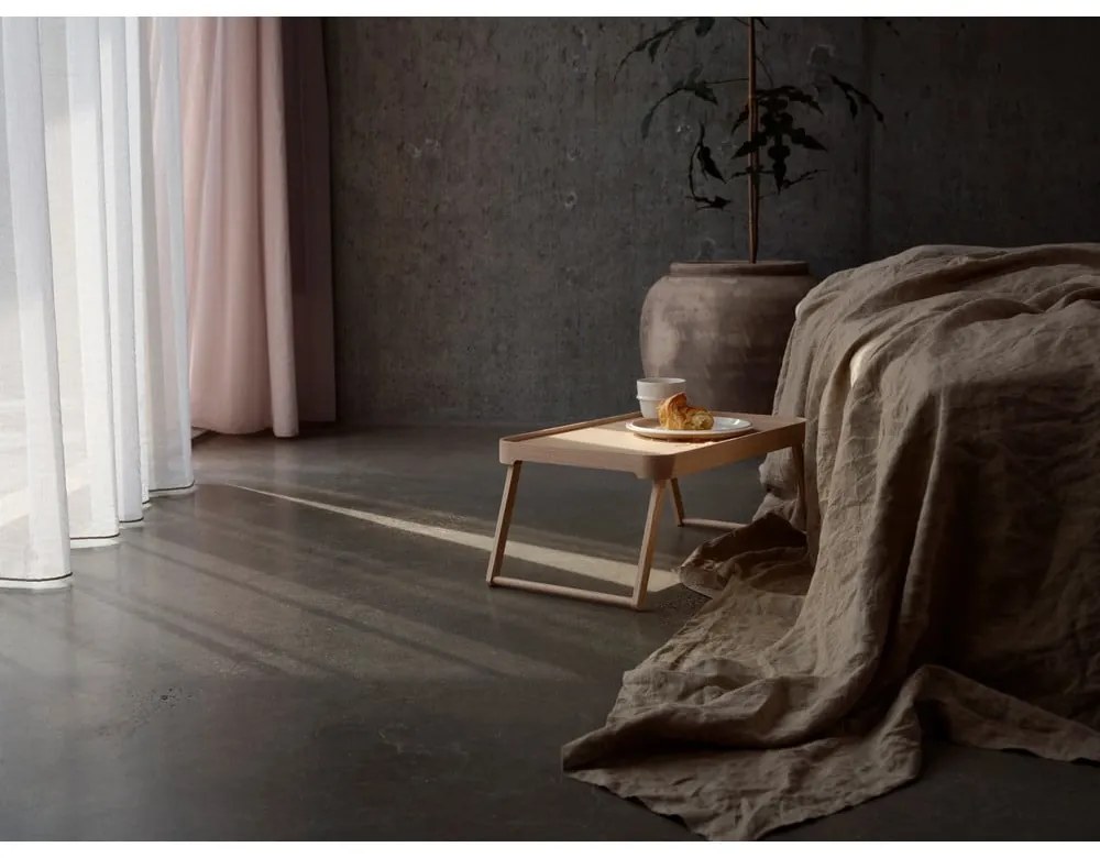 Kőrisfa tárolóasztal 32x49,5 cm Inu – Zone