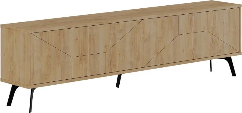Dune TV-állvány, tölgy, 180 cm