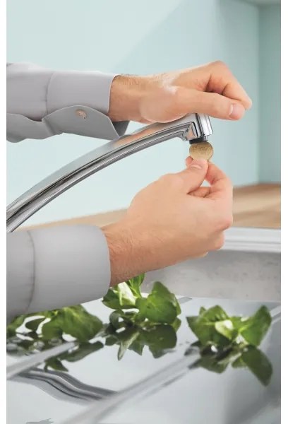 GROHE 31680000 - BAUECO mosogató csaptelep, fényes króm