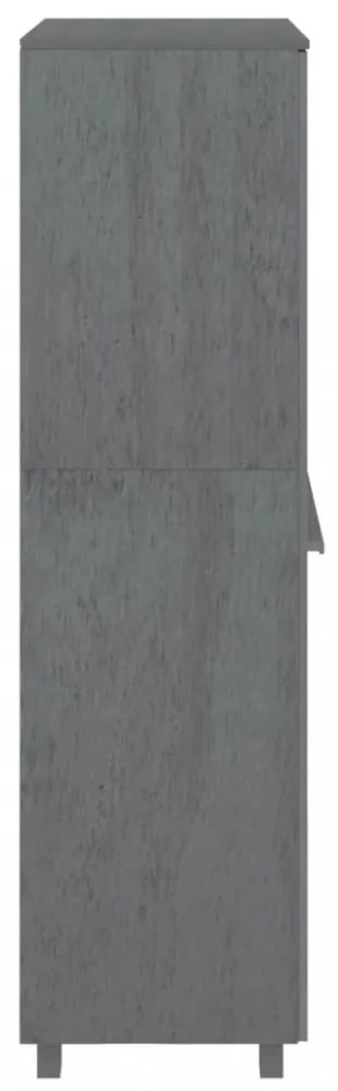 HAMAR sötétszürke tömör fenyőfa gardrób 89 x 50 x 180 cm