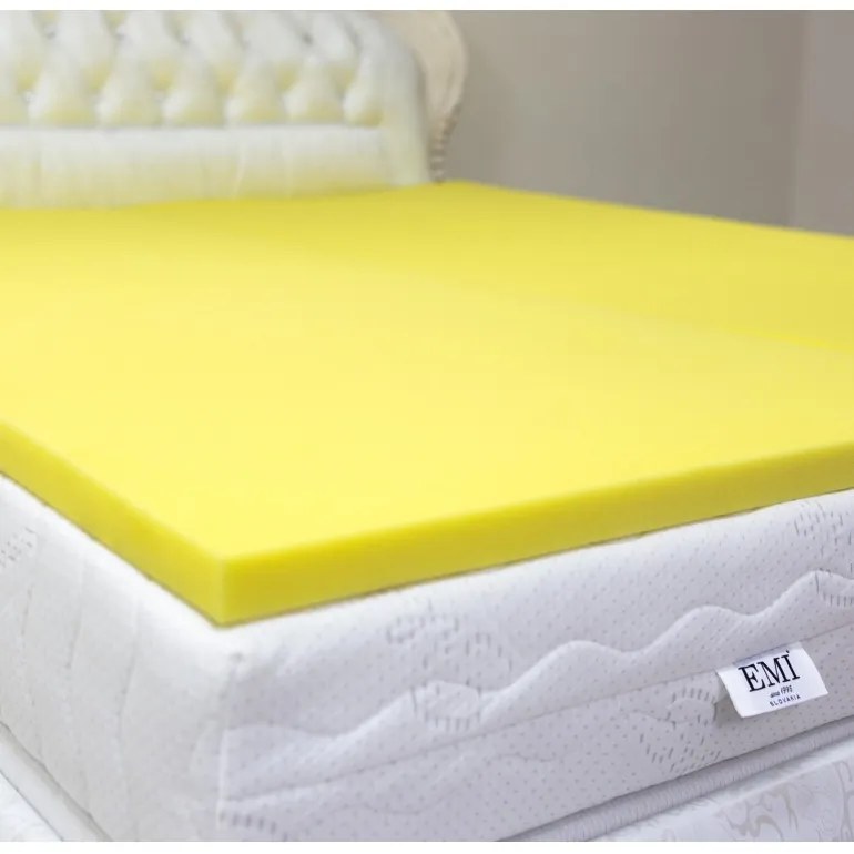 EMI 4 cm vastag huzat nélküli memóriahab felületi matrac, 120x200 cm