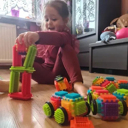 Építőkockák - sünök 192 db Kruzzel 20376