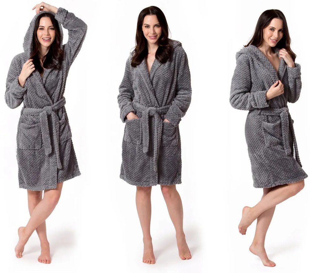 Női fürdőköpeny Rea DIAMOND grey S/M