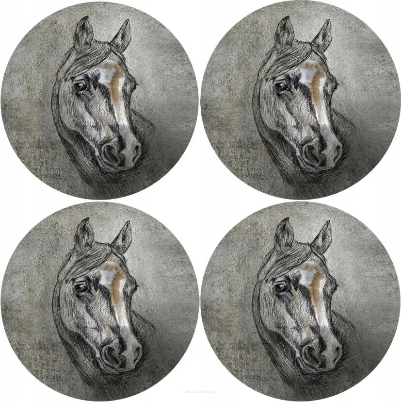 4 db-os filc alátét szett asztalra, padra 4D nyomott mintával Lord