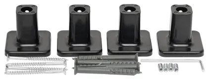 Elektromos törölközőszárító termosztáttal SILOUETTE 187W/230V 120,6cm IP44 fekete jobb