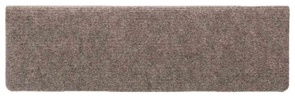 öntapadós lépcsőszőnyegek 30 db 65 x 21 x 4 cm bézs téglalap alakú széllel