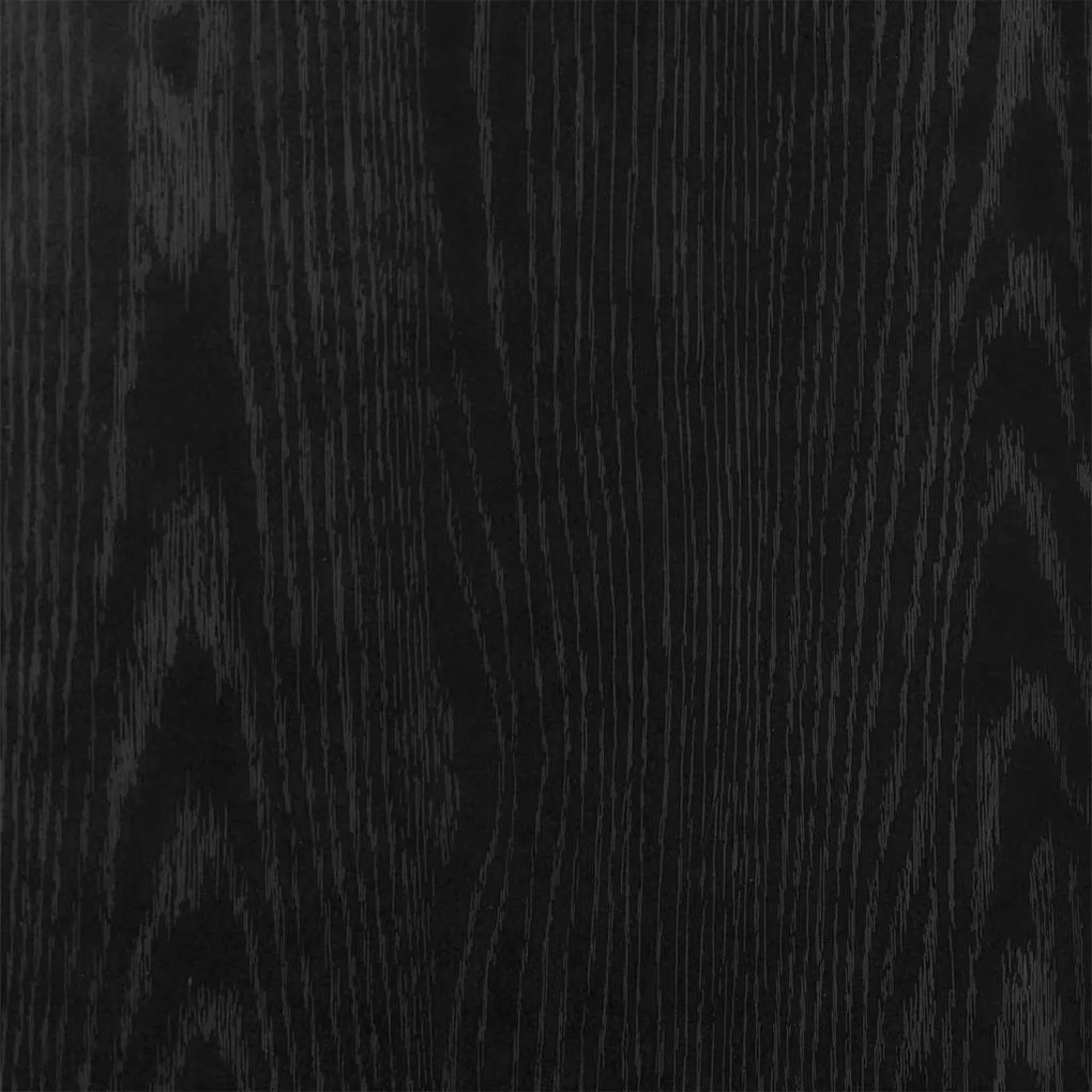 Toalett Tükör LED -es lámpákkal Fekete tölgy 80 x 45 x 18 cm