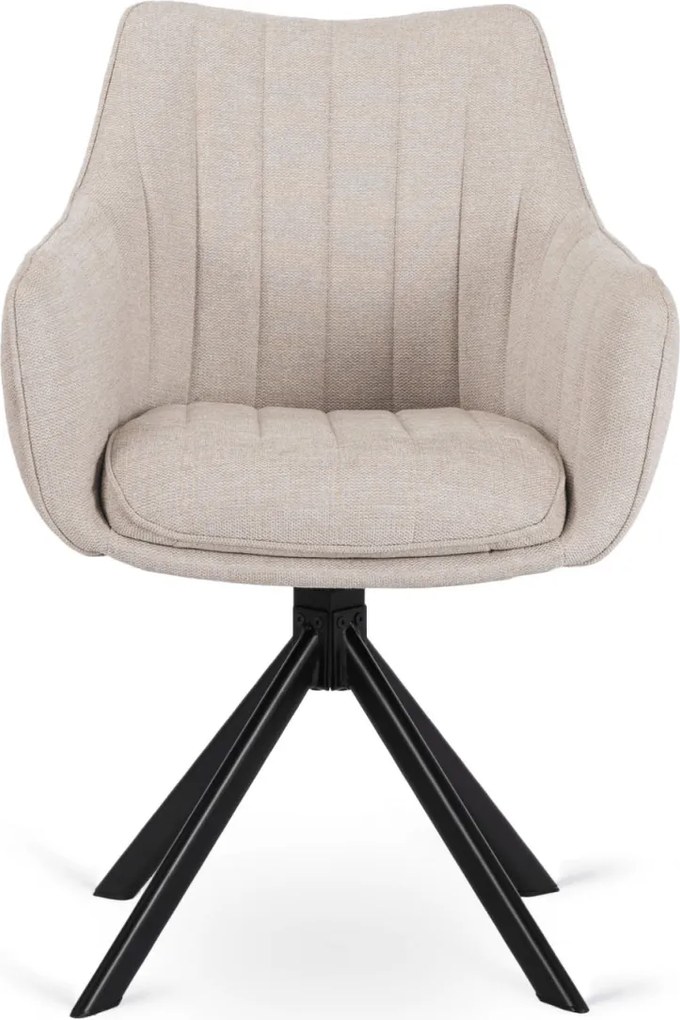 Krzesło Obrotowe MUMBAI Kremowe