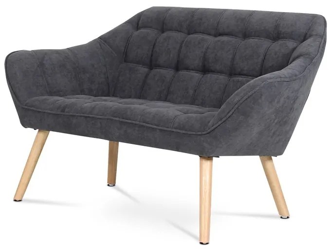 Kétszemélyes kanapé, szürke, szövet, AK-322 GREY2