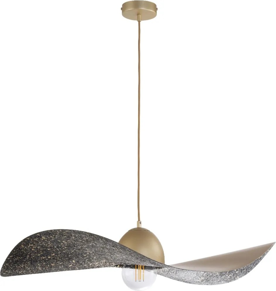 SIGMA LIGHTING 32342 KAPELLO Modern Függesztett Lámpa Fekete, Arany E27 IP20