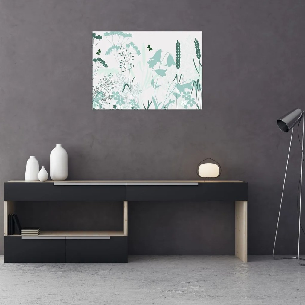 Kép - rét vektor (70x50 cm)