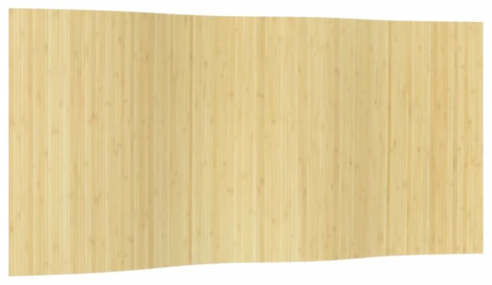 világos természetes bambusz térelválasztó 165 x 400 cm
